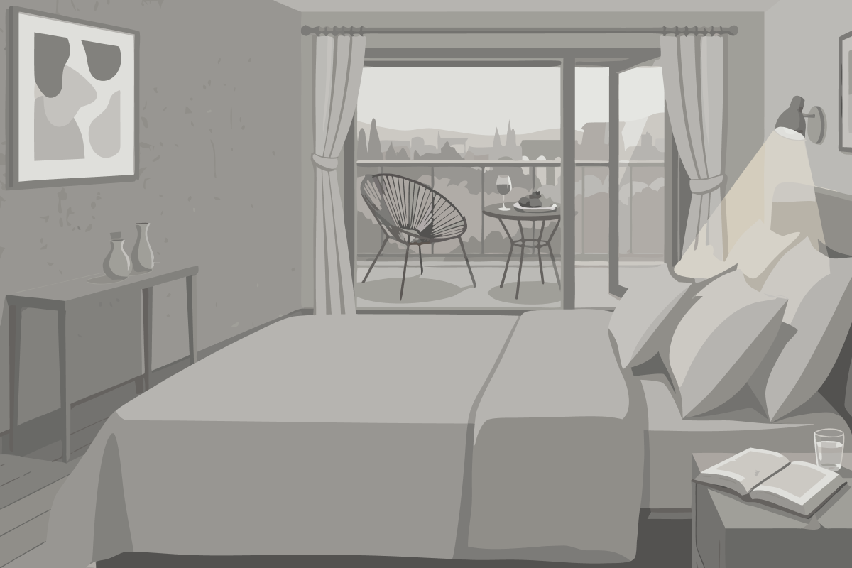Deluxe Room King Bed Diplomatic Enclave View